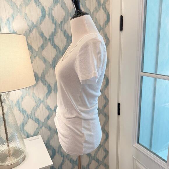 Michael Stars T-Shirt for Anthropologie Size XS/S Basic White Shine Tee Top USA - Picture 9 of 12